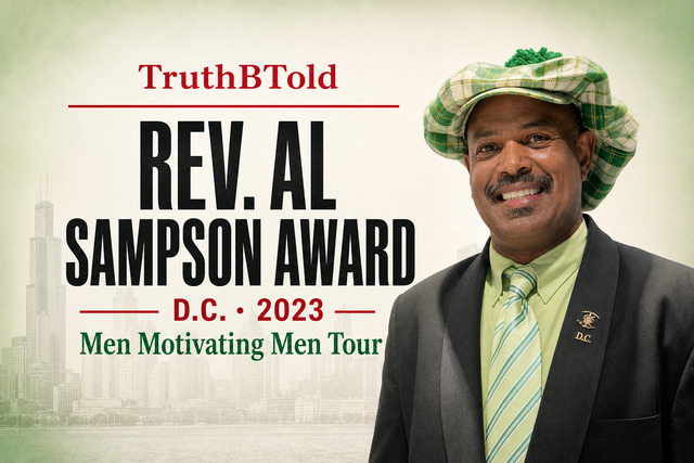 D.C. recognized with the 2023 TruthBTold Rev. Al Sampson Award at the Men Motivating Men Tour